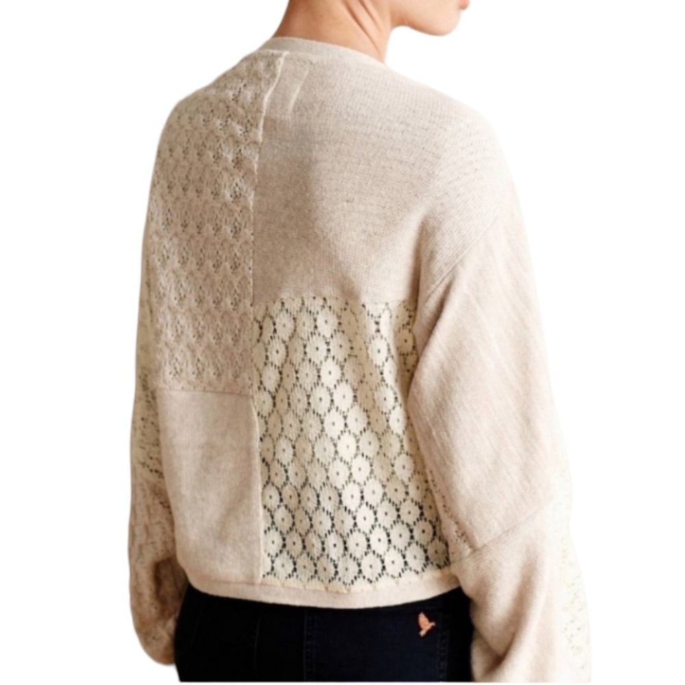 Anthropologie Angel of the North Cashmere Wool Blend Bolero Shrug Cardigan